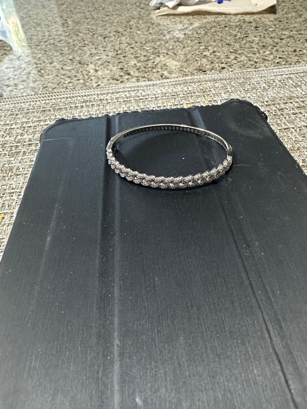 Silver Crystal Tennis Bracelet - Women Jewelry